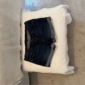 Dark Blue Denim Shorts